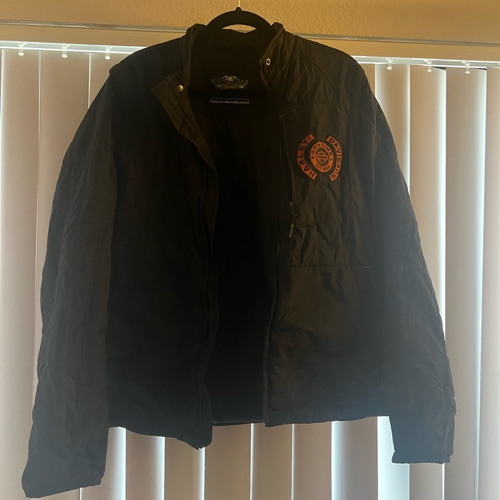 Harley Davidson black Motto Jacket